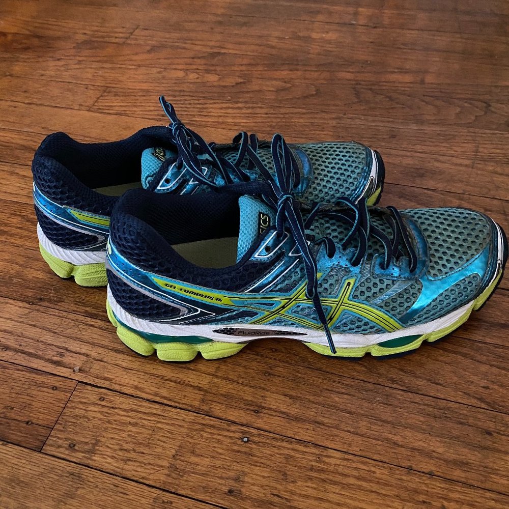 ASICS Gel Running Shoes Neon Yellow Women Size 10